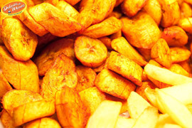 Banana e Mandioca Frita